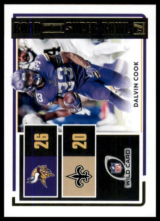 2020 Panini Donruss - Road to the Super Bowl Wild Card Dalvin Cook #RSBWC-DC
