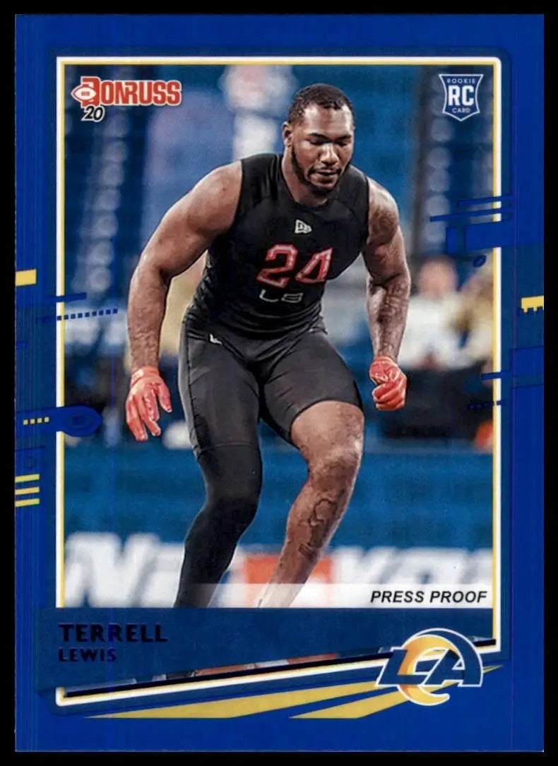 2020 Panini Donruss - Rookie Terrell Lewis #291 Press Proof Blue (RC)
