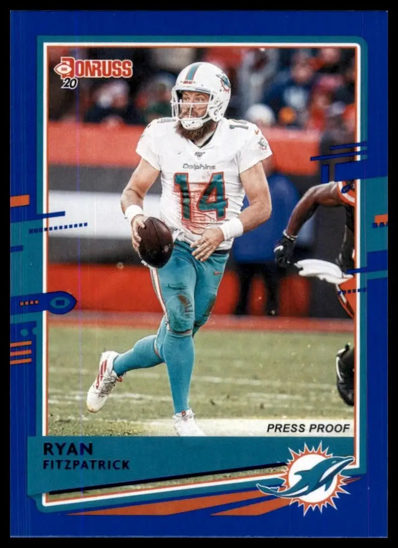 2020 Panini Donruss - Ryan Fitzpatrick #150 Press Proof Blue