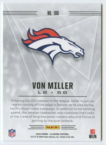2020 Panini Illusions #100 Von Miller NM-MT Broncos ID:43378 - Football Card Single