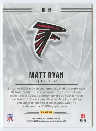 2020 Panini Illusions #50 Matt Ryan NM-MT Falcons ID:43363 - Football Card Single