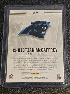 2020 Panini Illusions #55 Christian McCaffrey - Football Card Single