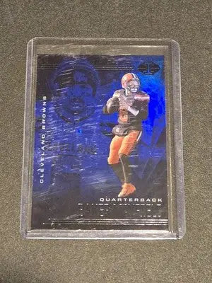 2020 Panini Illusions #57 Baker Mayfield Trophy Collection Sapphire - Football Card Single