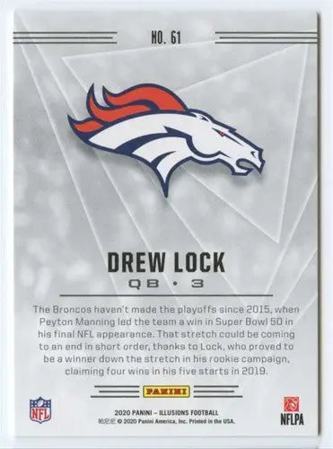 2020 Panini Illusions #61 Drew Lock NM-MT Broncos ID:43365 - Football Card Single