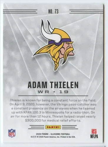 2020 Panini Illusions #73 Adam Thielen NM-MT Vikings ID:43369 - Football Card Single