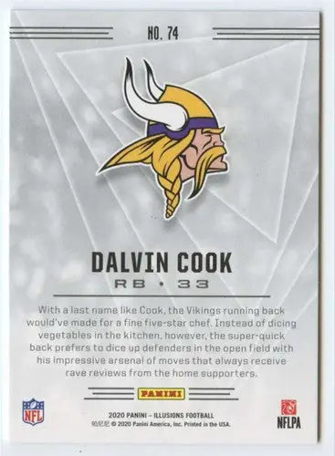 2020 Panini Illusions #74 Dalvin Cook NM-MT Vikings ID:43370 - Football Card Single