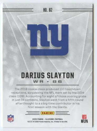 2020 Panini Illusions #82 Darius Slayton NM-MT NY Giants ID:43374 - Football Card Single