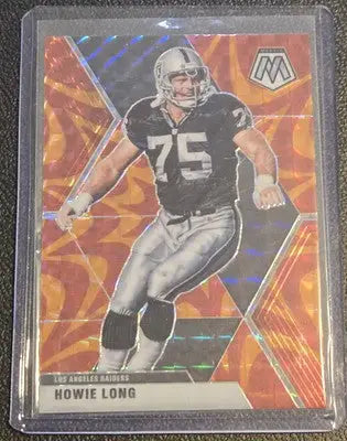 2020 Panini Mosaic #107 Howie Long Prizm Reactive Orange - Football Card Single