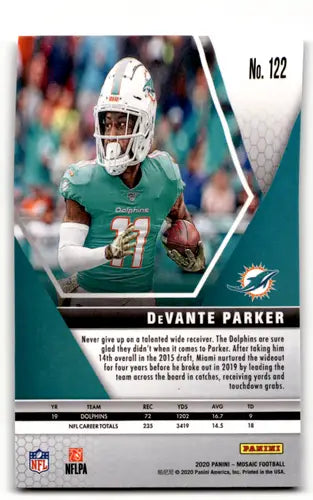 2020 Panini Mosaic #122 DeVante Parker NM Near Mint Dolphins ID:59011 - Football Card Single