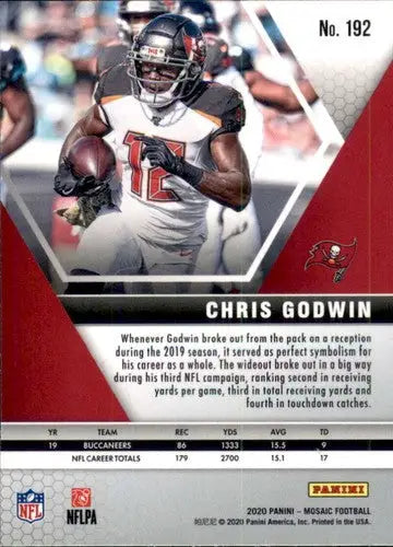 2020 Panini Mosaic #192 Chris Godwin NM-MT Buccaneers ID:59000 - Football Card Single