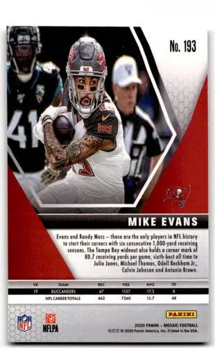 2020 Panini Mosaic #193 Mike Evans NM Near Mint Buccaneers ID:43591 - Football Card Single