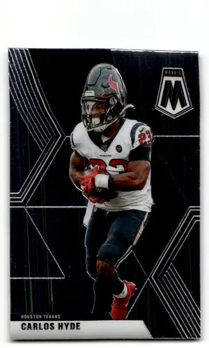 Original gloss Panini Mosaic Carlos Hyde football card from 2020 Texans collection