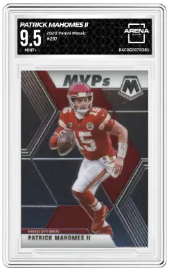 2020 Panini Mosaic Patrick Mahomes II #297 MVPs Football Arena Club 9.5 - Football Card Single