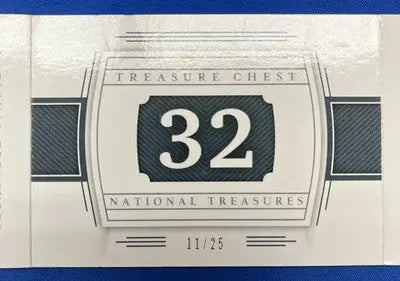 2020 Panini National Treasures 32 Players #TC-RT Treasure Chest Booklet 11/25