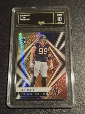2020 Panini Phoenix #6 J.J. Watt Fire Burst GMA 10 - Football Card Single