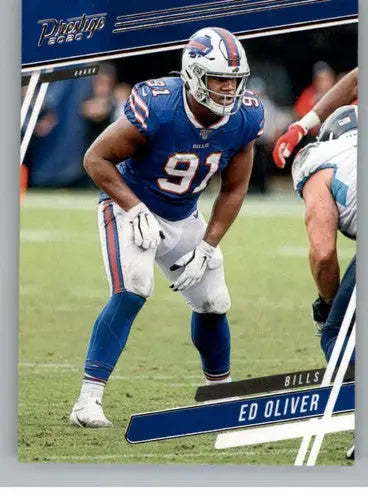 Original gloss Ed Oliver football card from Panini Prestige 2020 Bills collection