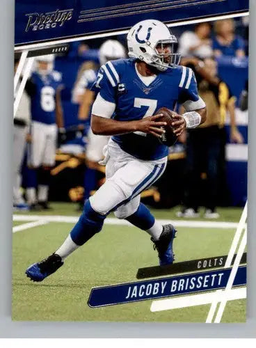 Original gloss Jacoby Brissett football card from Panini Prestige 2020 collection