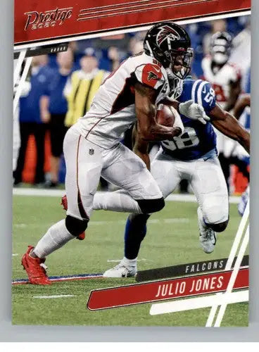 Julio Jones football card from Panini Prestige 2020 with original gloss featuring Falcons