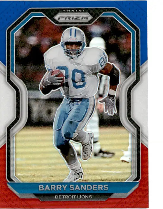 2020 Panini Prizm #204 Barry Sanders Prizm Red White and Blue - Football Card Single