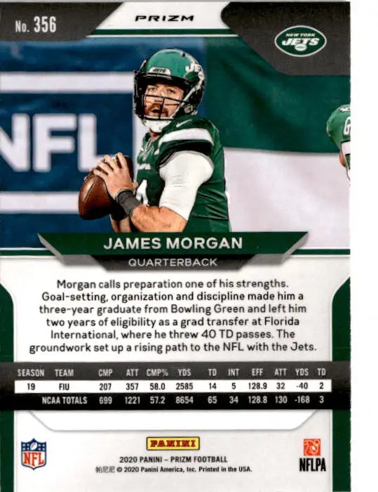 2020 Panini Prizm #356 James Morgan Prizm Red White and Blue - Football Card Single