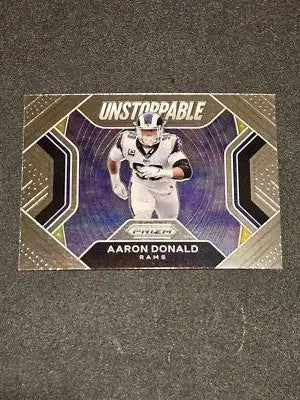 2020 Panini Prizm #6 Aaron Donald Unstoppable - Football Card Single