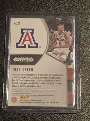 2020 Panini Prizm Draft Picks Collegiate #21 Josh Green Purple Wave - Basketball Card Single