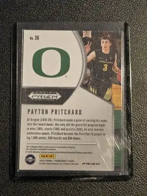 2020 Panini Prizm Draft Picks Collegiate #36 Payton Pritchard Green - Basketball Card Single