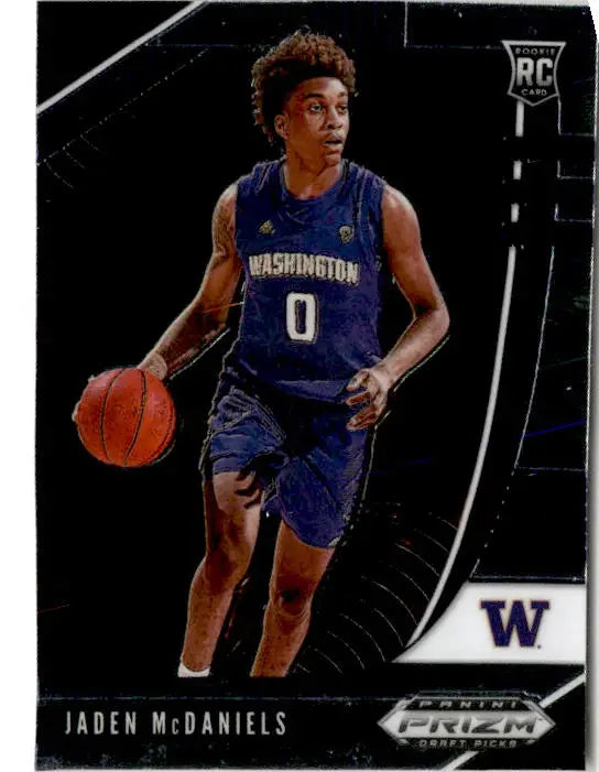 2020 Panini Prizm Draft Picks Collegiate #51 Jaden McDaniels - Basketball Card Single