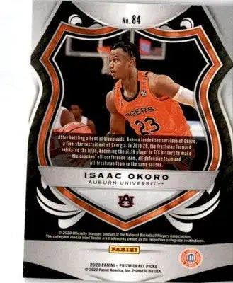 2020 Panini Prizm Draft Picks Collegiate #84 Isaac Okoro - Basketball Card Single