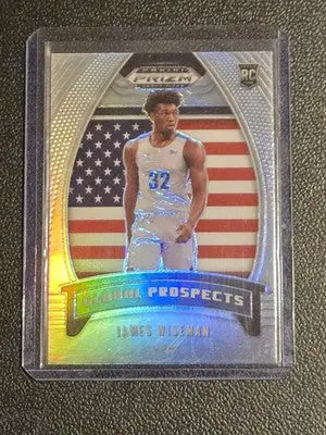 2020 Panini Prizm Draft Picks Collegiate #97 James Wiseman Silver - Basketball Card Single