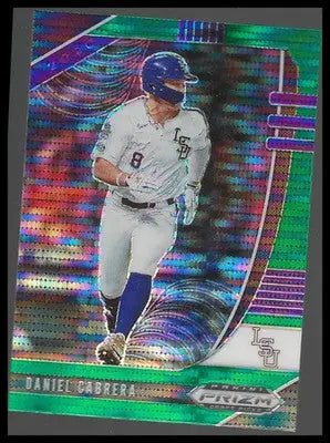 2020 Panini Prizm Draft Picks Green Pulsar #PDP62 Daniel Cabrera