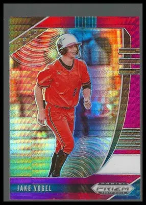 2020 Panini Prizm Draft Picks Hyper Red and Purple #PDP100 Jake Vogel