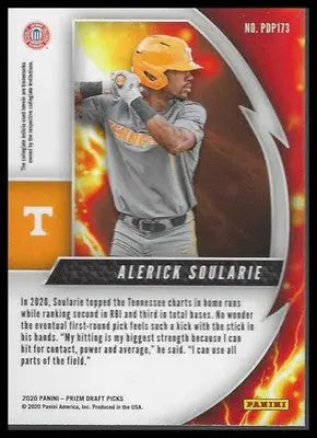 2020 Panini Prizm Draft Picks #PDP173 Alerick Soularie Tennessee Volunteers