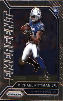2020 Panini Prizm Emergent #14 Michael Pittman Jr.