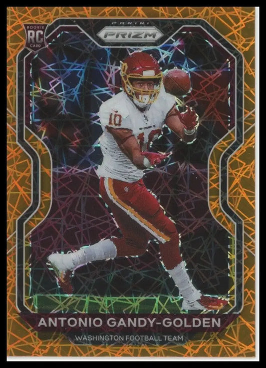 2020 Panini Prizm Orange Laser Antonio Gandy Golden Rookie #385 Washington Card - Football Card Single