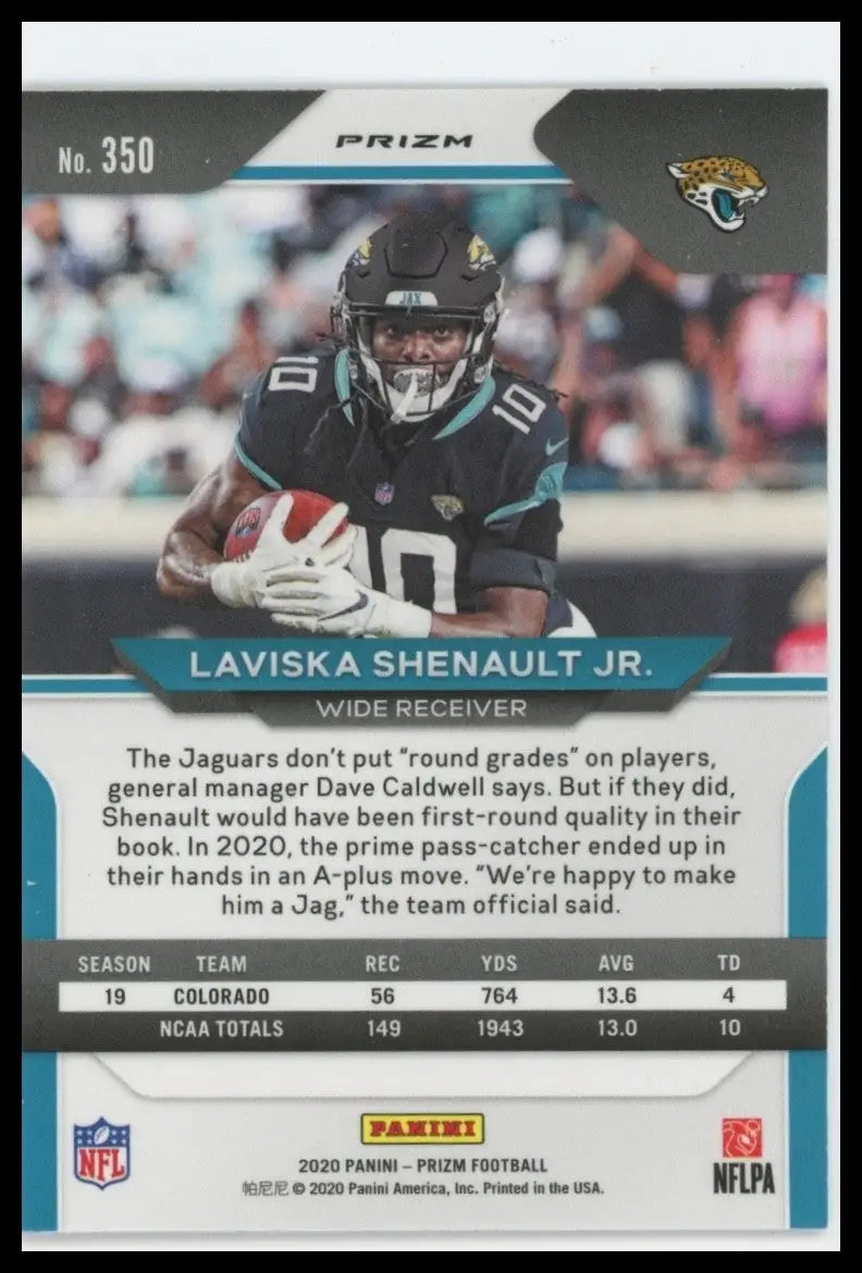2020 Panini Prizm Red Ice Laviska Shenault Jr Rookie #350 Jacksonville Jaguars