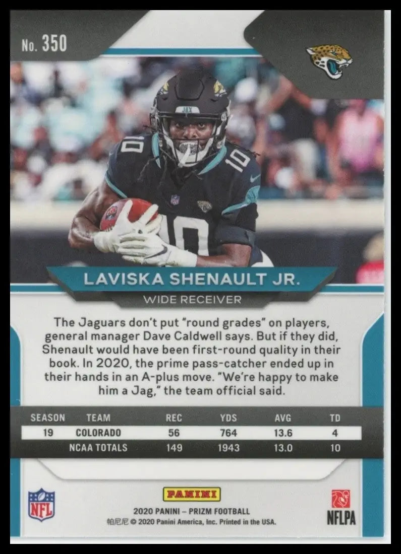 2020 Panini Prizm Rookie Laviska Shenault Jr #350 Jacksonville Jaguars Football