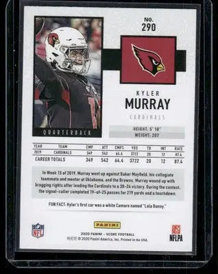 2020 Panini Score Kyler Murray #290 Football - Football Card Single