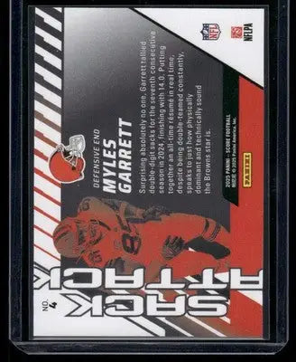 2020 Panini Score Myles Garrett #NO7 Football - Football Card Single
