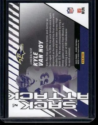 2020 Panini Score Sack Attack Kyle Van Noy #N2 Football - Football Card Single