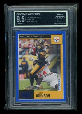 2020 Panini Score Showcase Diontae Johnson #73 068/100 Football Arena Club 9.5 - Football Card Single