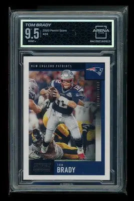 2020 Panini Score Tom Brady #24 Football Arena Club 9.5 - Football Card Single