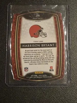 2020 Panini Select #298 Harrison Bryant Blue Prizm Die Cut - Football Card Single