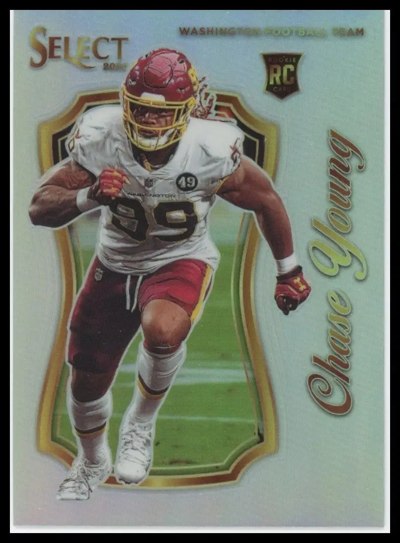 2020 Panini Select - Select Certified Rookies Chase Young #SCR-2 Silver Prizm... - Football Card Single