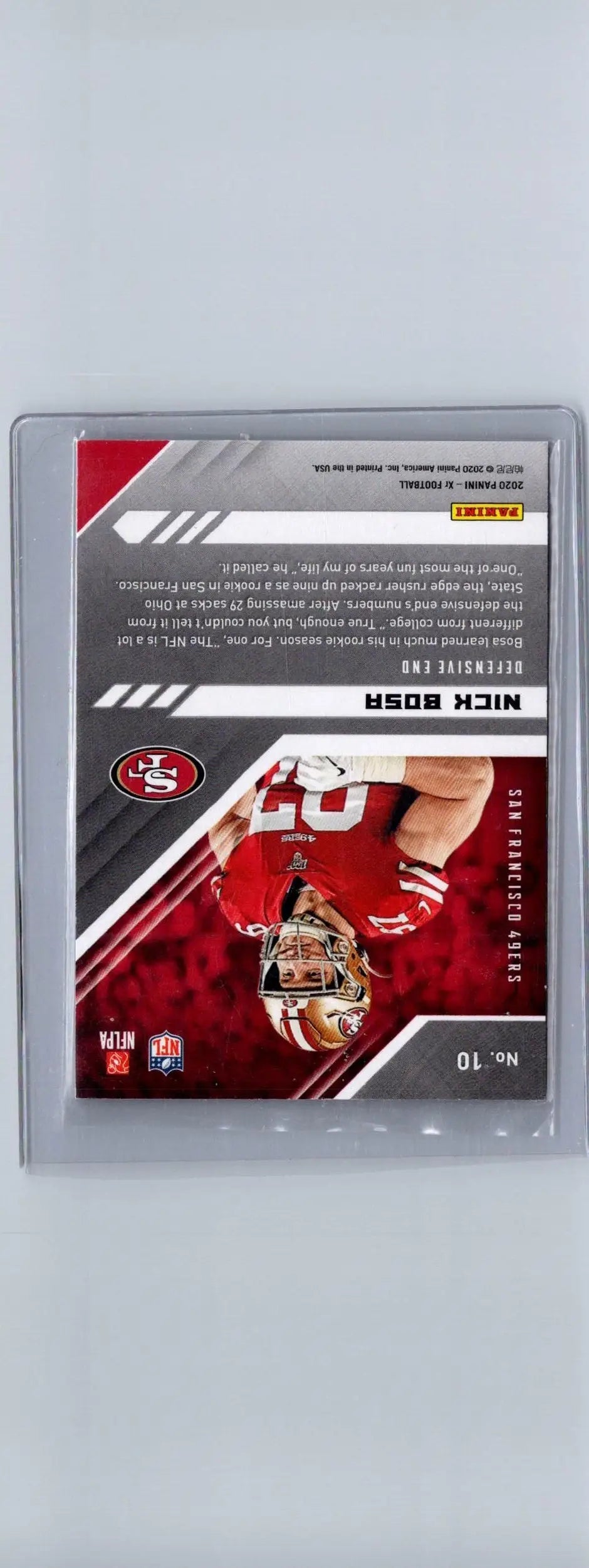 2020 Panini XR #10 Nick Bosa Red #/249 - Football Card Single