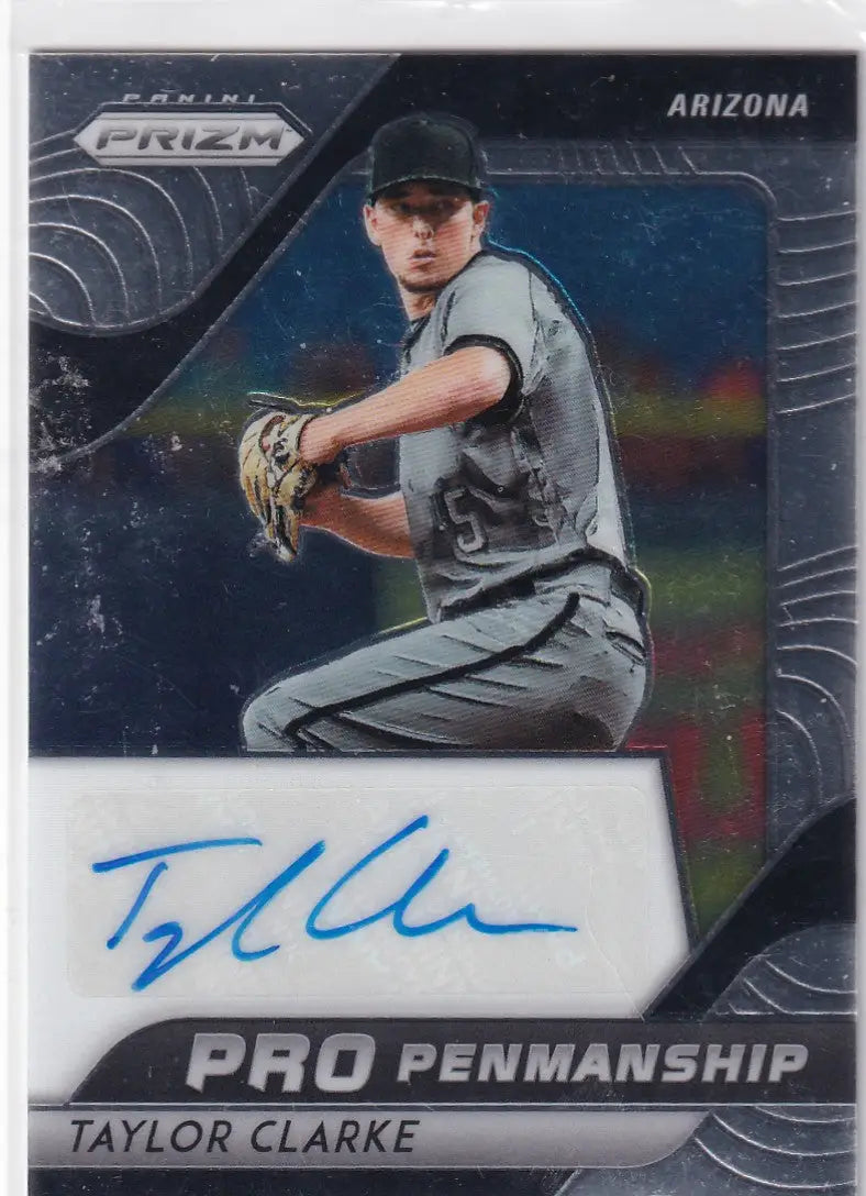 2020 PRIZM #PP-TC TAYLOR CLARKE AUTO- ARIZONA DIAMONDBACK - Baseball Card Single