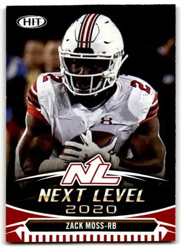 2020 SAGE HIT Premier Draft Red Zack Moss football card with original gloss and sports cards value