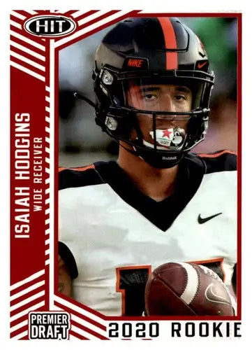 2020 SAGE HIT Premier Draft Red #84 Isaiah Hodgins NM-MT - Football Card Single