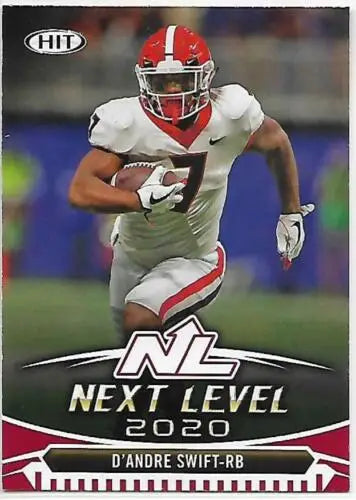 D’Andre Swift football card 2020 SAGE HIT Premier Draft Red original gloss NM condition