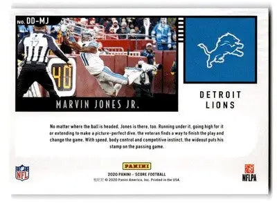 2020 Score #DD-MJ Marvin Jones Jr. Deep Dive - Football Card Single